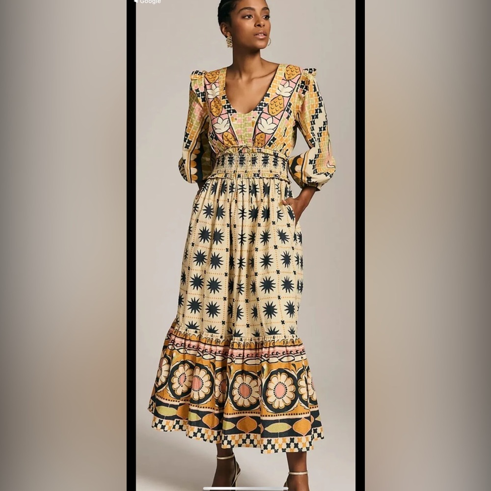 Farm Rio Tropical Sunshine Dress- Size 1x- NWOT